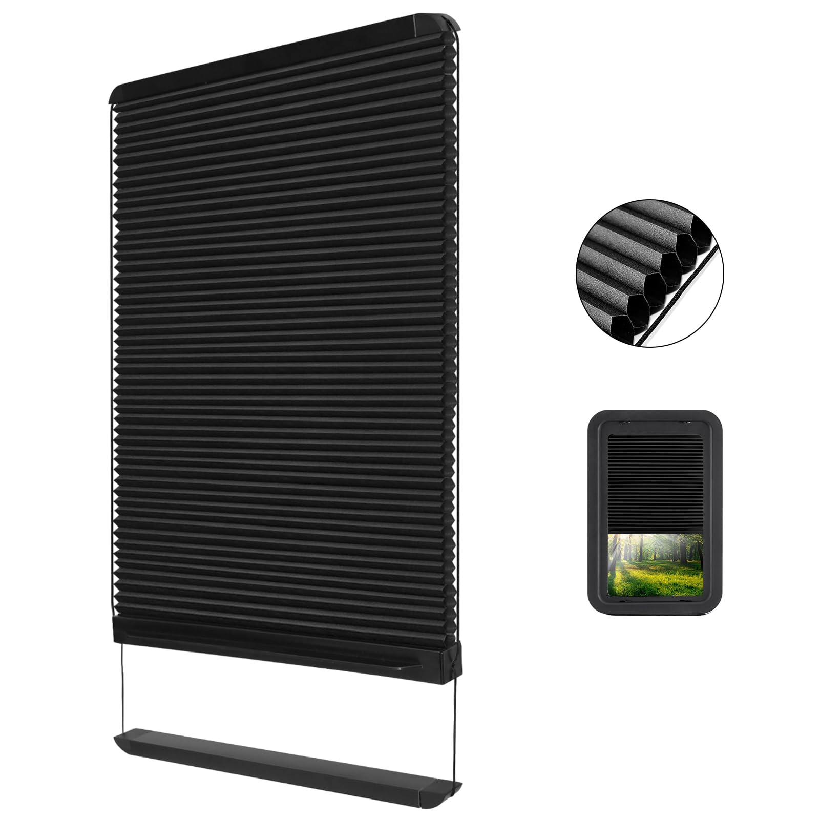 Torkrig Privacy Blackout RV Door Window Shade