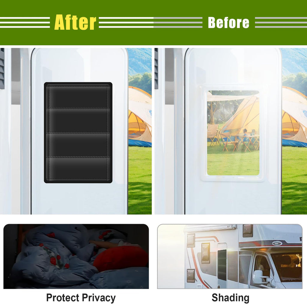 Torkrig Privacy Blackout RV Door Window Shade
