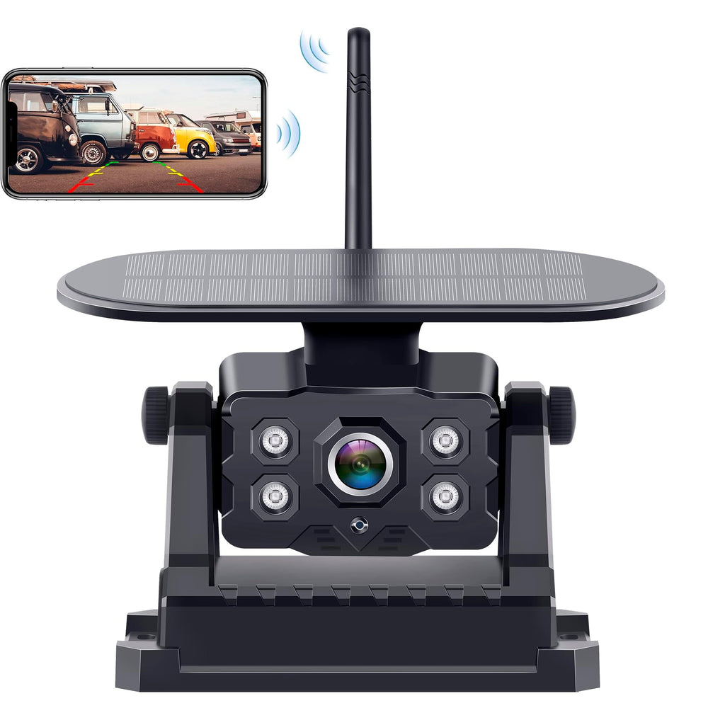 Torkrig Magnetic Solar Wireless Backup Camera (iOS/Android App)