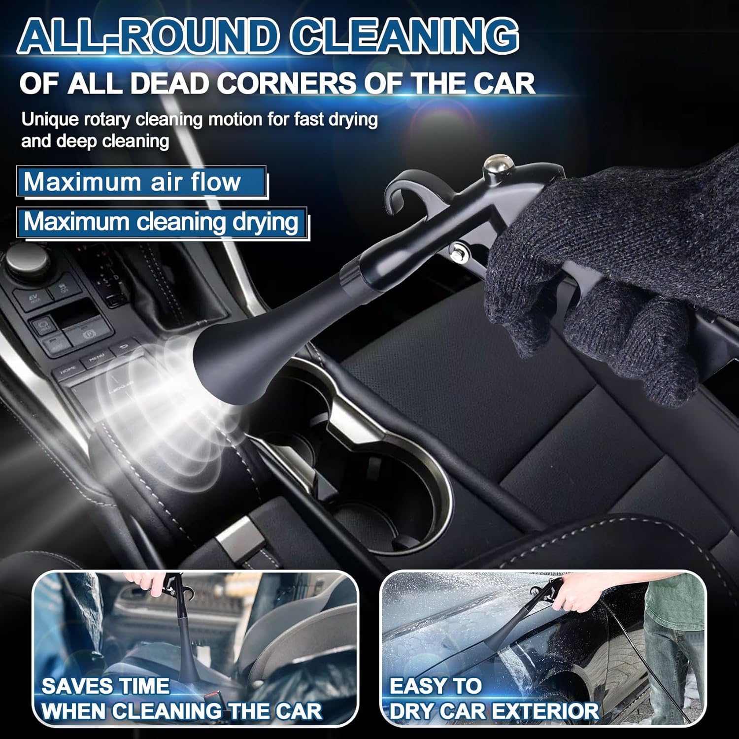 Torkrig High Pressure Car Detailing Air Blow Gun