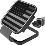 Torkrig™ American Flag Trailer Hitch Cover - Matte Black 2 Inch Plug
