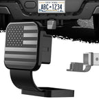 Torkrig™ American Flag Trailer Hitch Cover - Matte Black 2 Inch Plug