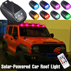 Torkrig Solar Car Roof Neon RGB Strobe Light