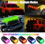 Torkrig Solar Car Roof Neon RGB Strobe Light