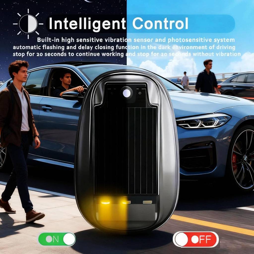 Torkrig Solar Car Roof Neon RGB Strobe Light