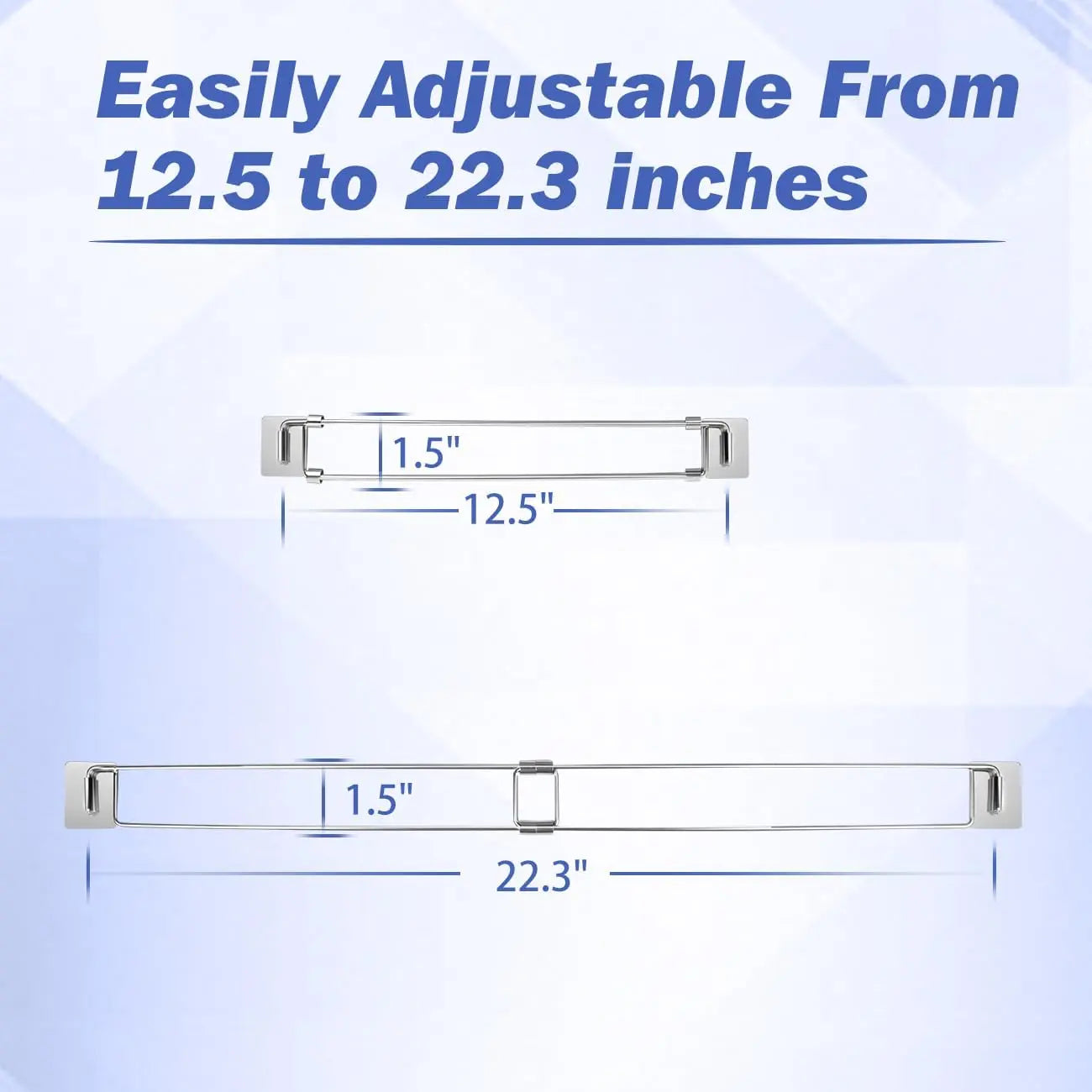 Torkrig™ RV Refrigerator Tension Bars - 304 Stainless Steel (2 Pack)