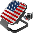 Torkrig™ American Flag Trailer Hitch Cover - Matte Black 2 Inch Plug