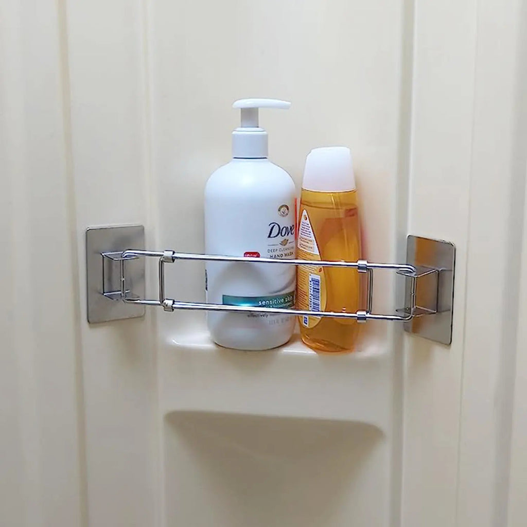 Torkrig™ Adjustable RV Shower Corner Storage Bars - Steel (2 Pack)