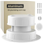 Torkrig™ Aluminum RV Roof Plumbing Vent Cap Kit with Mesh Screen
