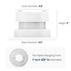 Torkrig™ Aluminum RV Roof Plumbing Vent Cap Kit with Mesh Screen