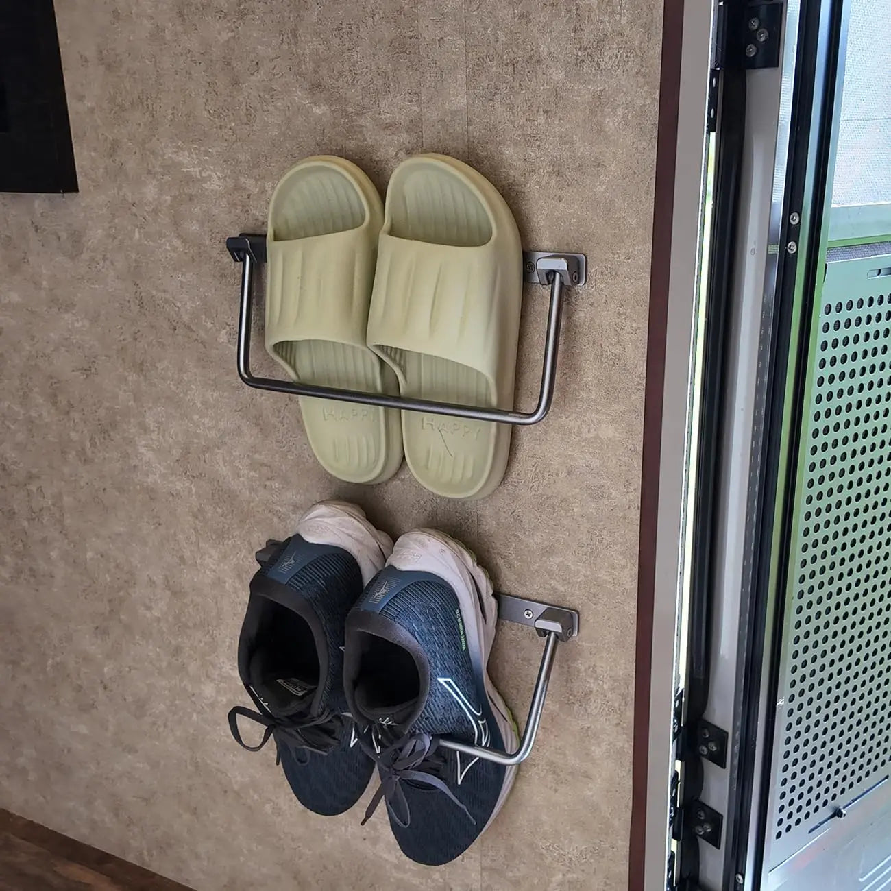Torkrig™ Foldable Aluminum RV Shoe Rack - Wall Mounted Saver (2 Pack)