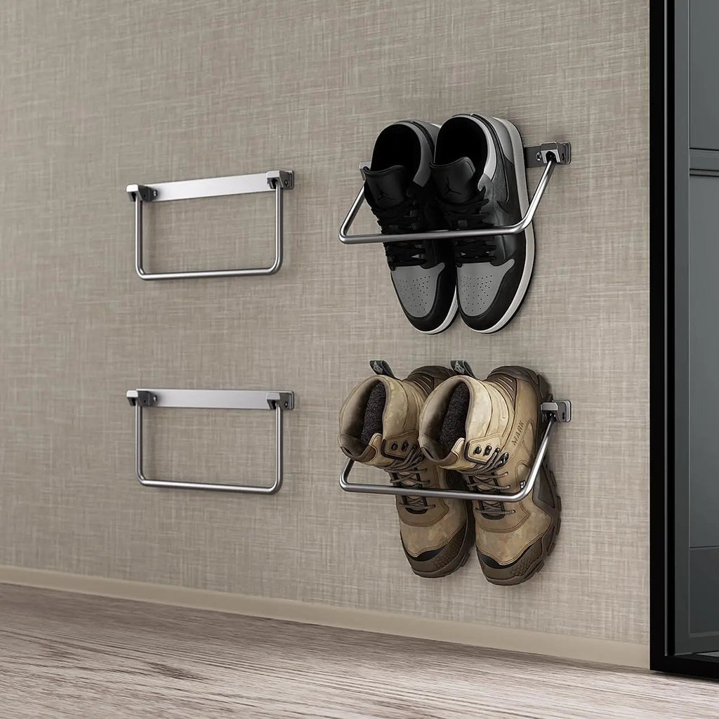 Torkrig™ Foldable Aluminum RV Shoe Rack - Wall Mounted Saver (2 Pack)