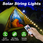 Torkrig Lighting 4 in 1 Solar Camping String Lights