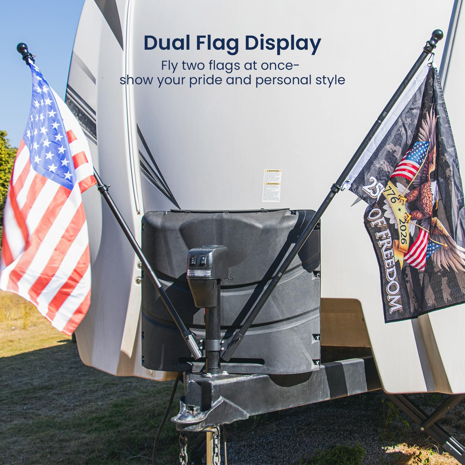 Torkrig Dual Flag Pole Mount