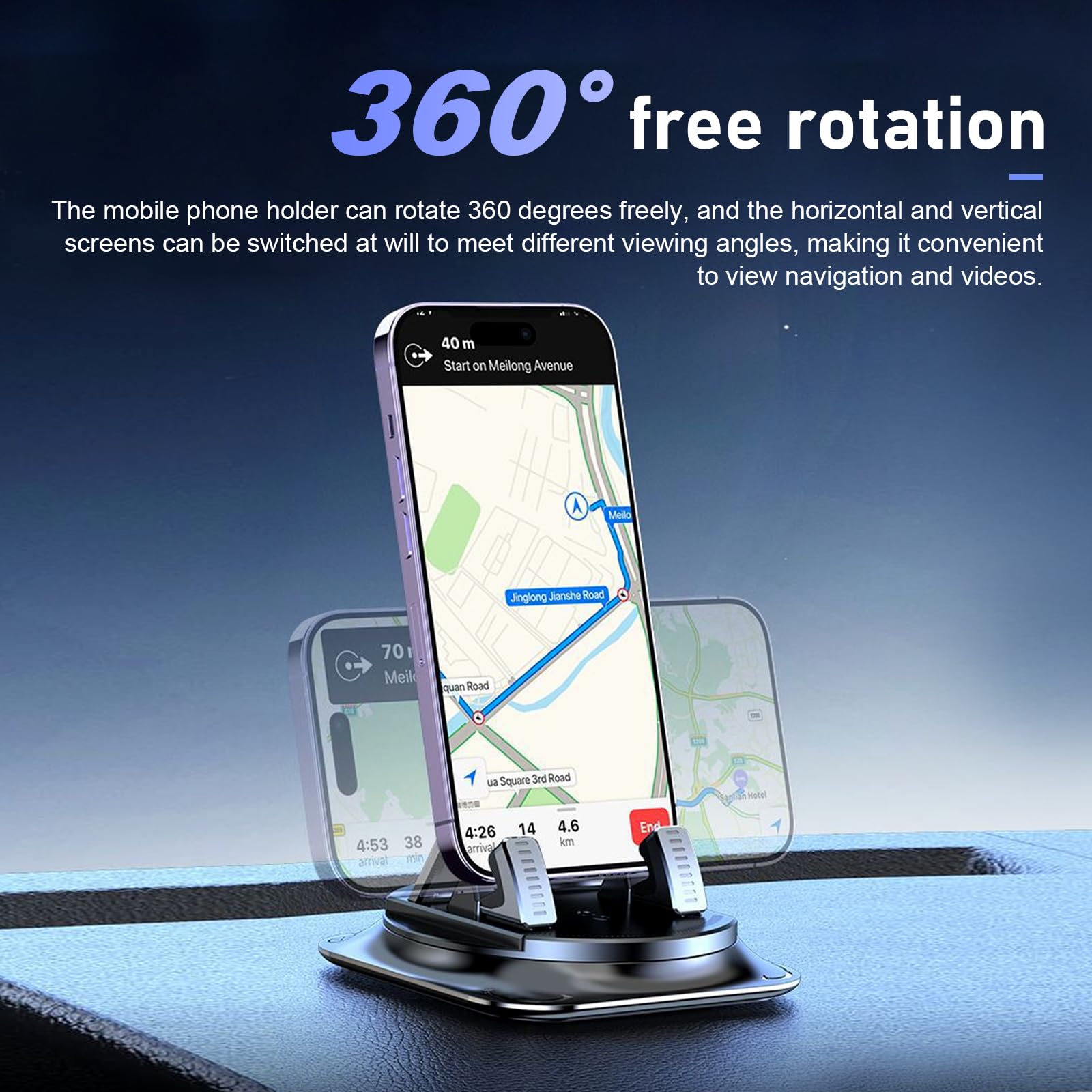 Torkrig Car Dashboard Phone Holder