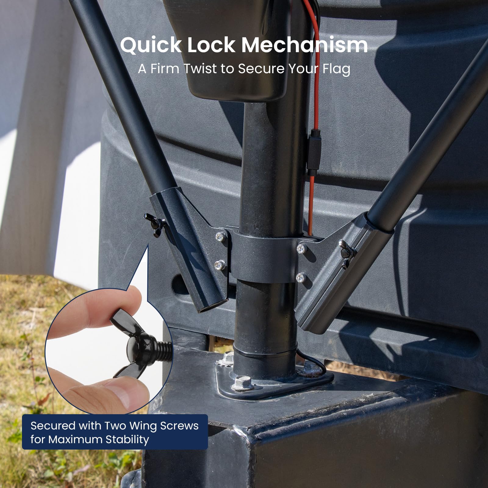 Torkrig Dual Flag Pole Mount