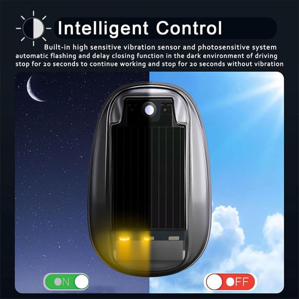 Torkrig Solar Car Roof RGB Strobe Light
