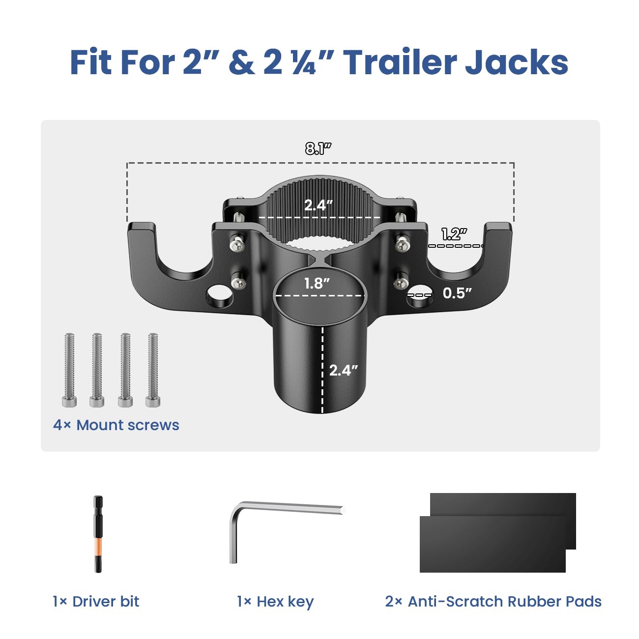 Torkrig Aluminum Trailer Towing Chain Organizer