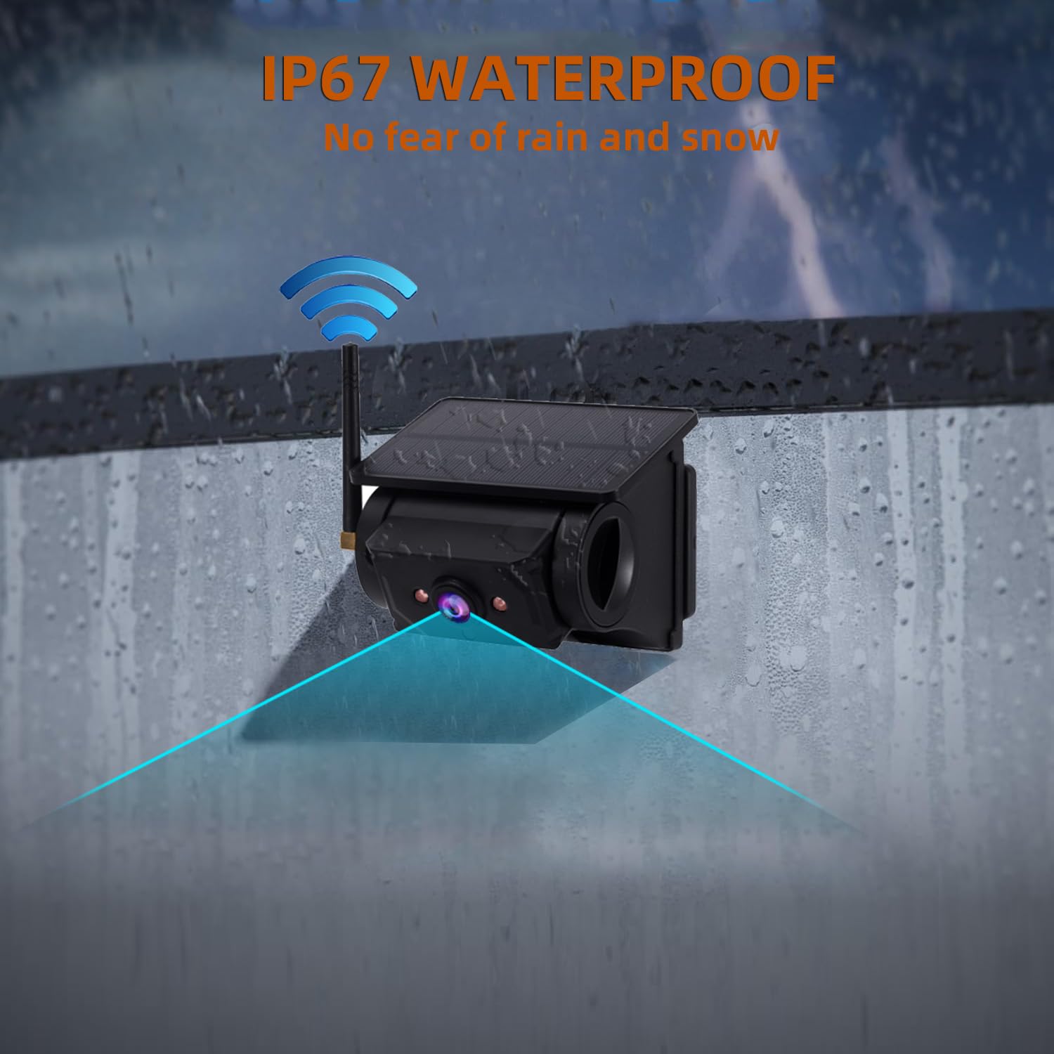 Torkrig™ Magnetic Solar Wireless Backup Camera System - 1080P HD