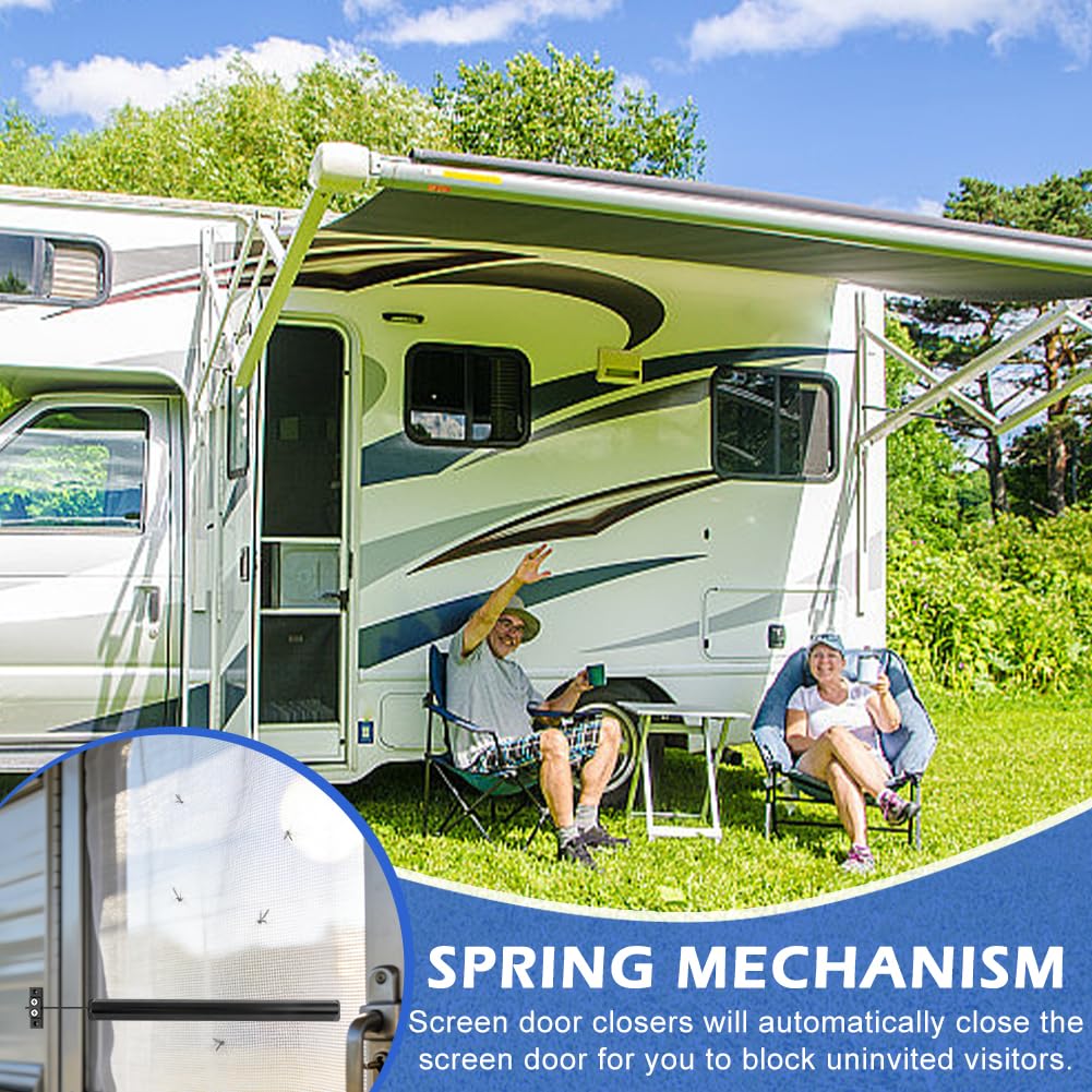 Torkrig™ RV Screen Door Closer Kit - Automatic Spring-Close DIY Kit