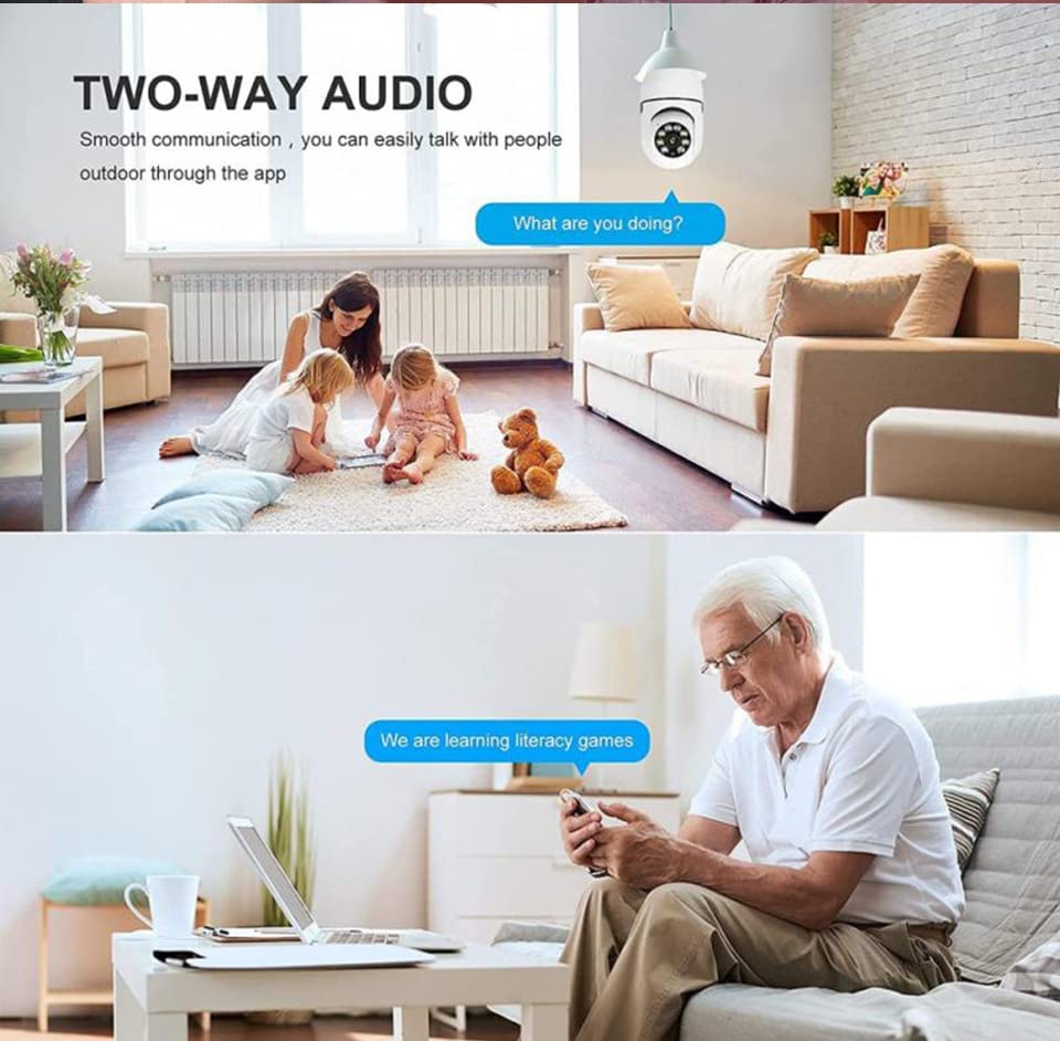 Torkrig Light Bulb Security Camera