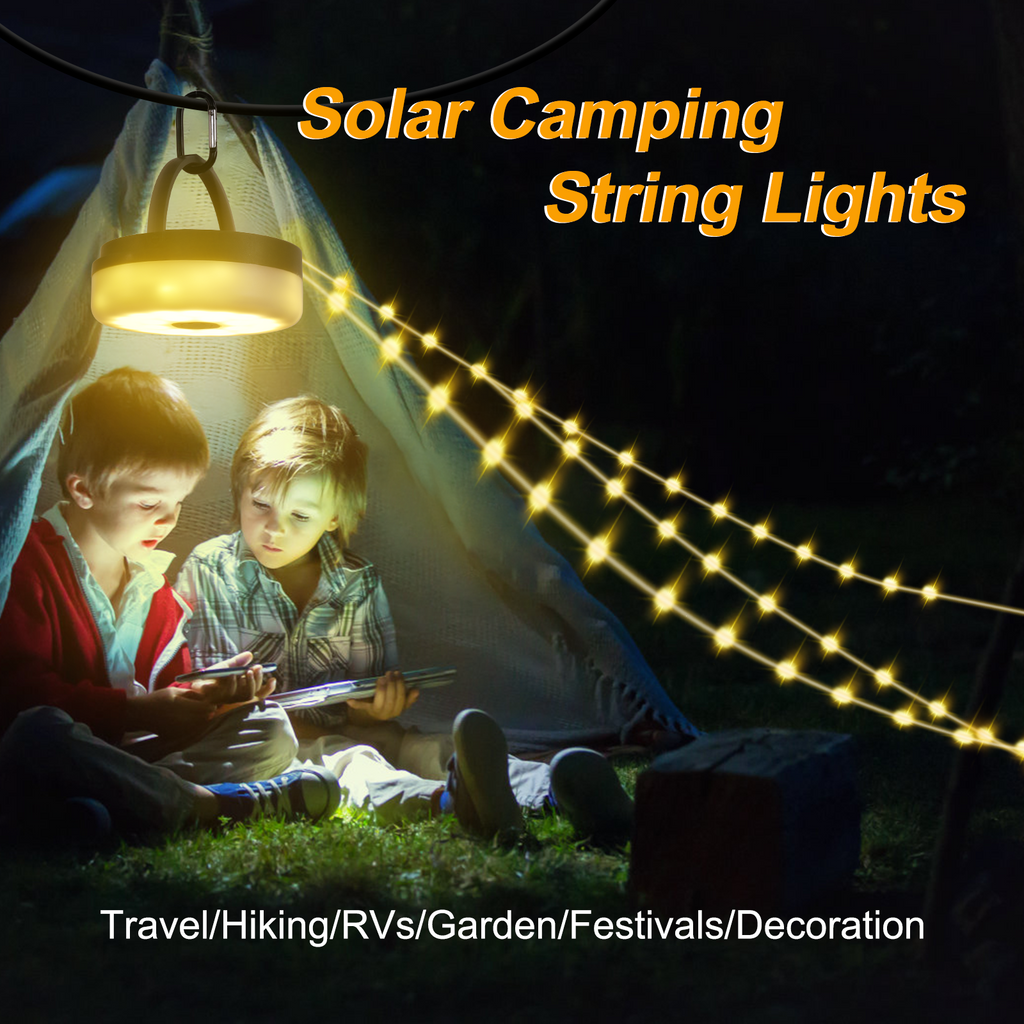 Torkrig Lighting 4 in 1 Solar Camping String Lights